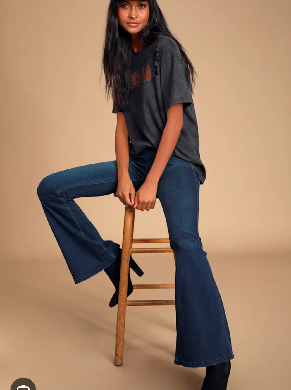 Free People Penny Pull On Flare Jeans